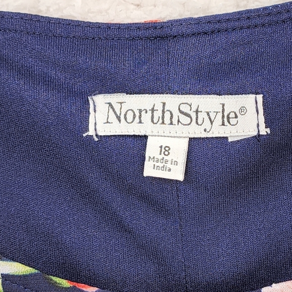 North Style Women's Floral Print Sleeveless Midi Dress - 18 - Picture 3 of 6